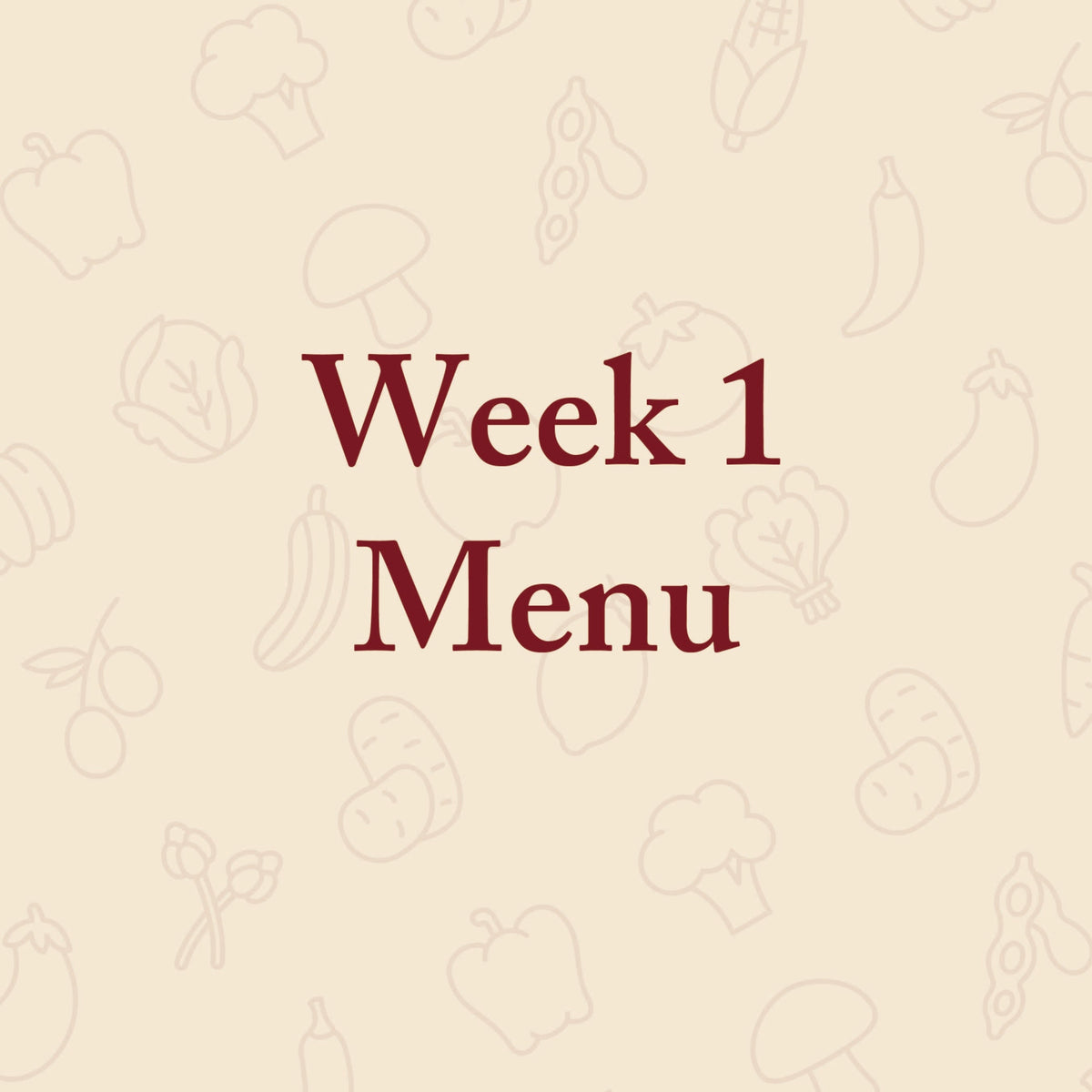 Menu Week 2 Sign Tiffins by Shayona